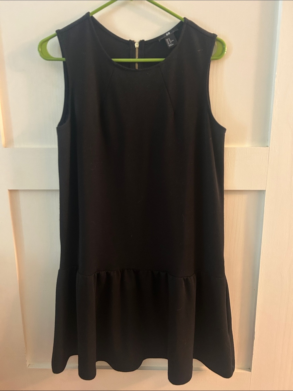 H&M Black Sleeveless Drop-Waist Dress